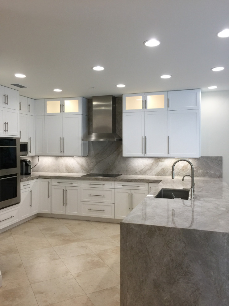 Kitchen - transitional kitchen idea in Miami