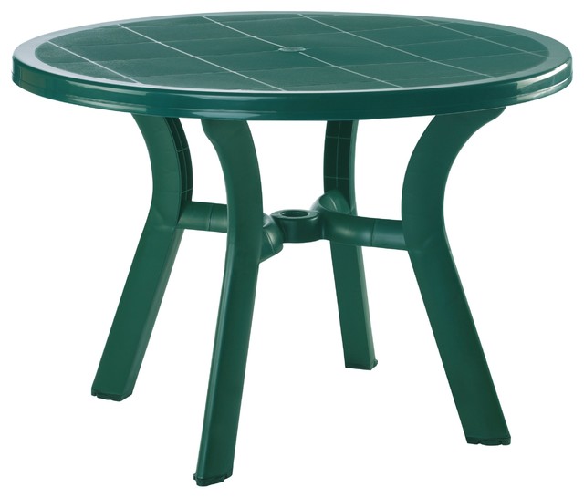 White Round Plastic Patio Table Patio Furniture