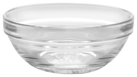 Duralex Lys Stackable Clear Bowl, 3", Set of 4