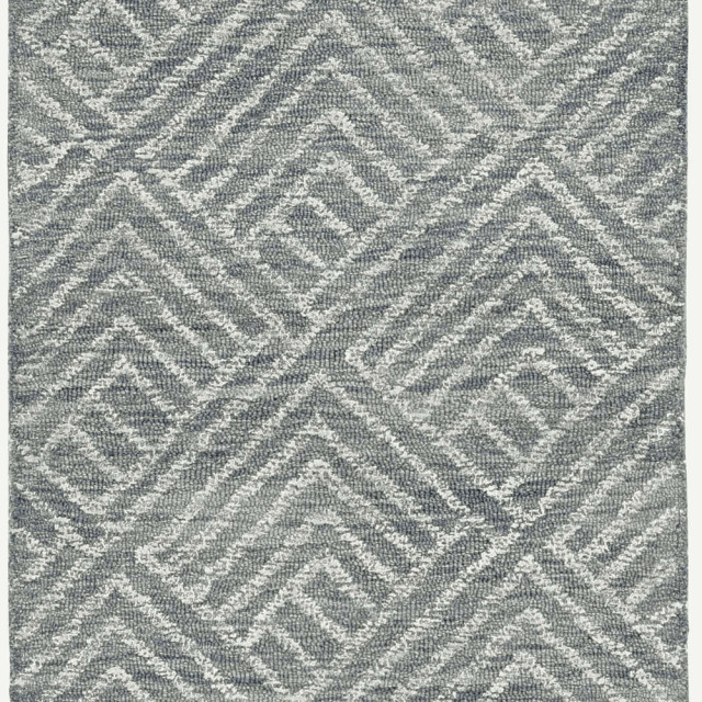 Denim Wool Rug 108 X 156 Denim Wool Rug - Contemporary - Area Rugs - by HomeRoots | Houzz