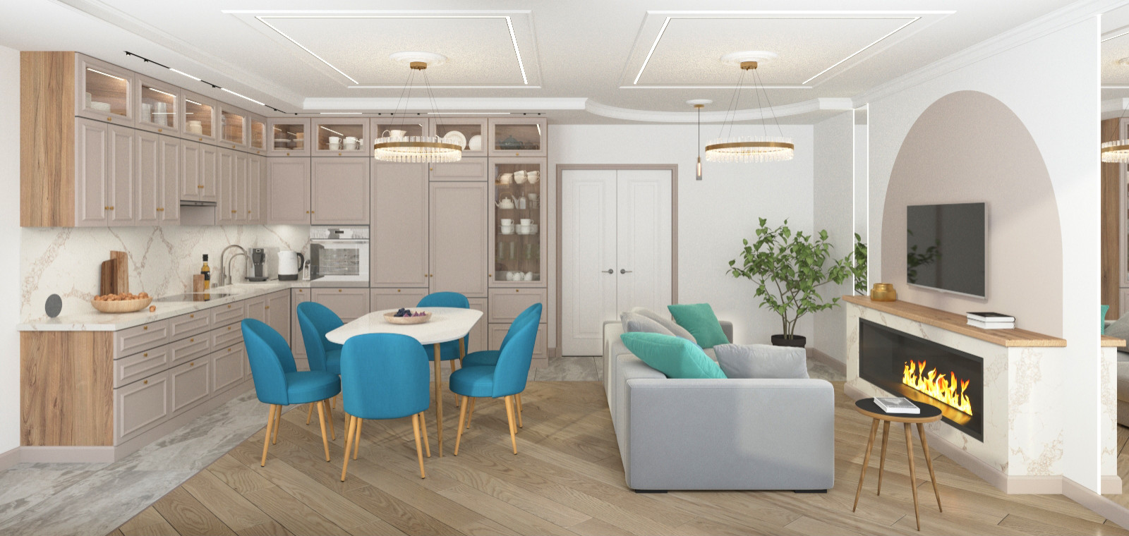 Квартира в стиле неоклассика