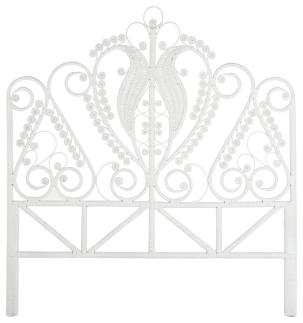 Peacock Rattan Headboard Traditional Headboards by KOUBOO Houzz
