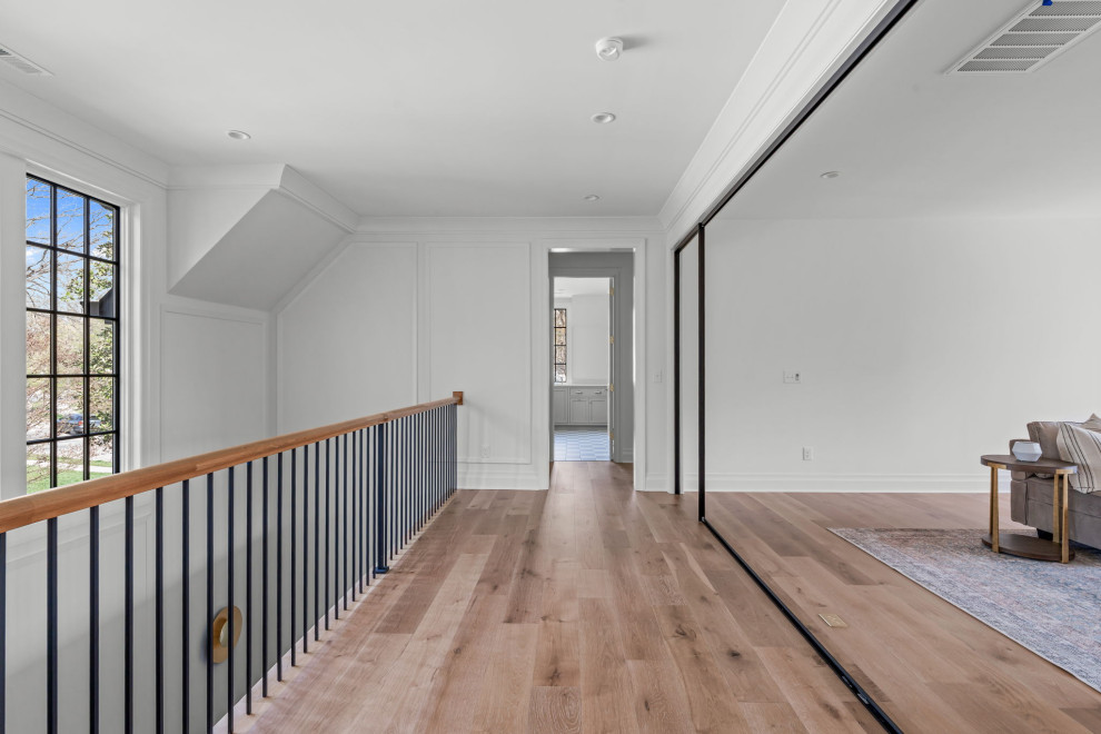 Inspiration for a transitional hallway remodel in Raleigh