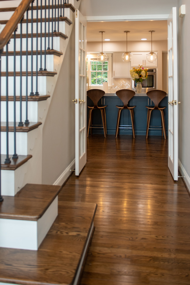 Kitchen with Stunning Waterfall Island