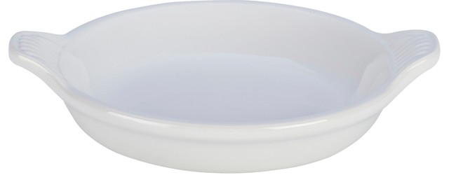 Le Creuset Hibiscus Stoneware 7 Oz Creme Brulee Dish Contemporary Le Creuset Stoneware 7 Oz Creme Brulee Dish White