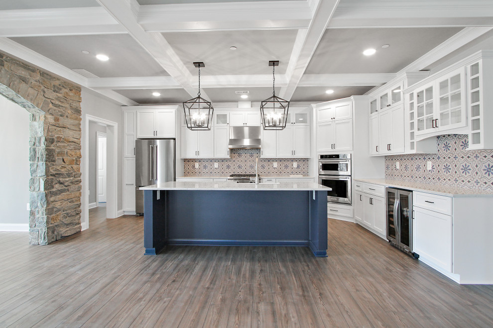 Beautiful Navy & White Transitional Kitchen