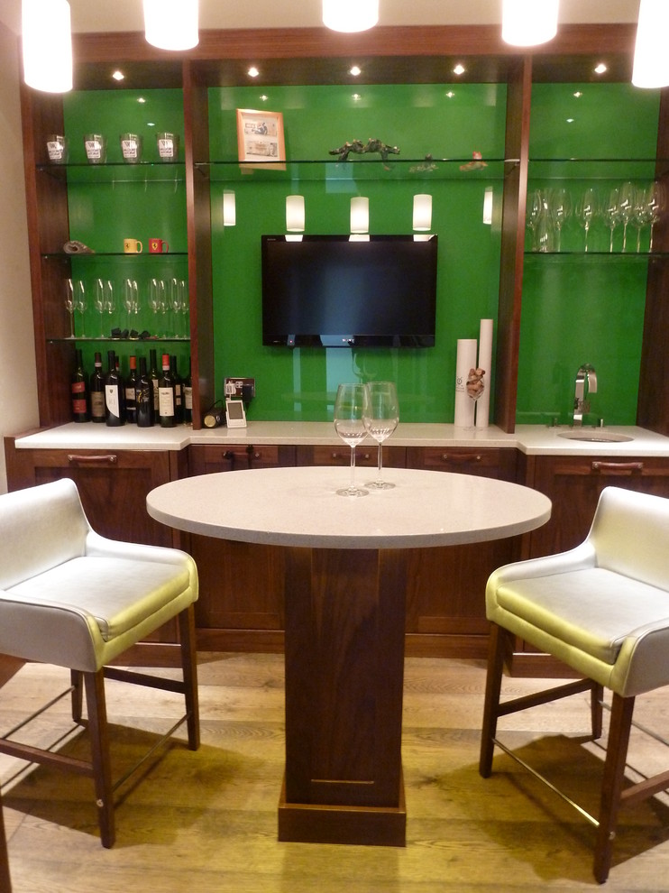 Design ideas for a contemporary wine cellar in Berkshire.