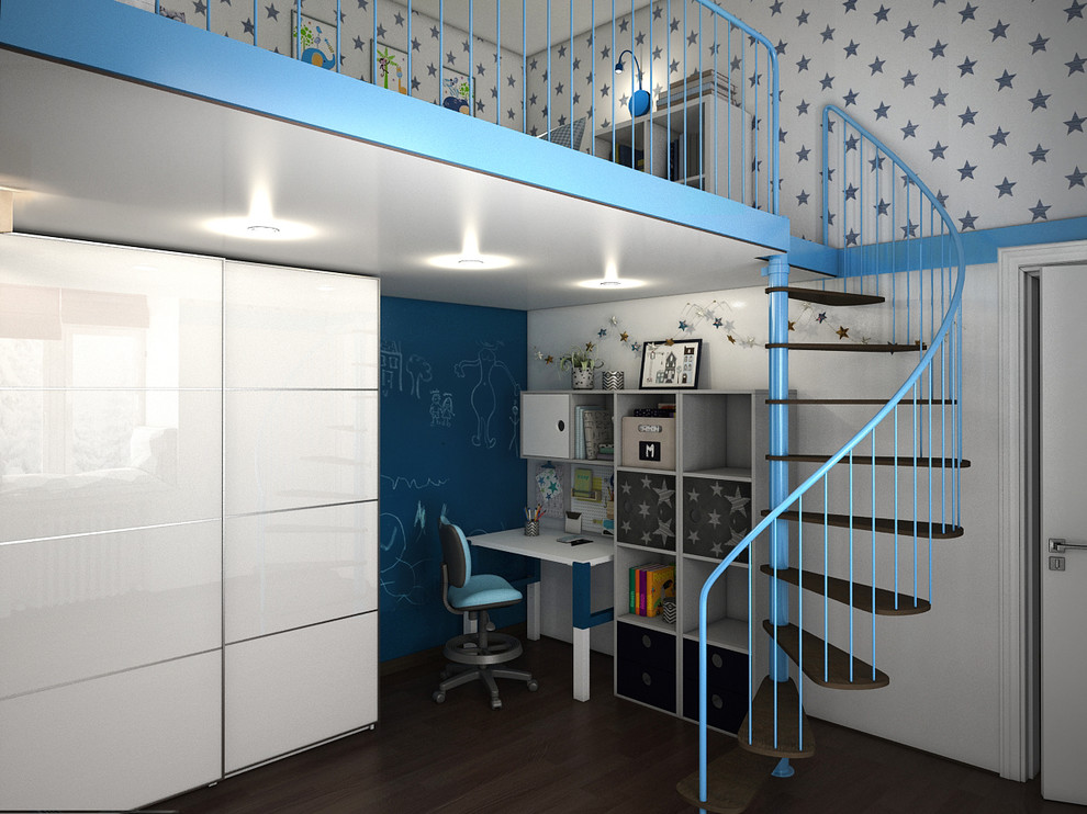 Комната для двух братьев. Вторая рабочая зона