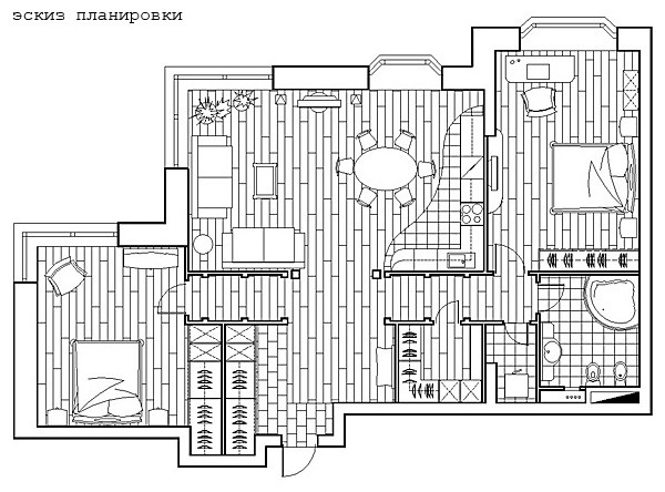 Эскиз планировки