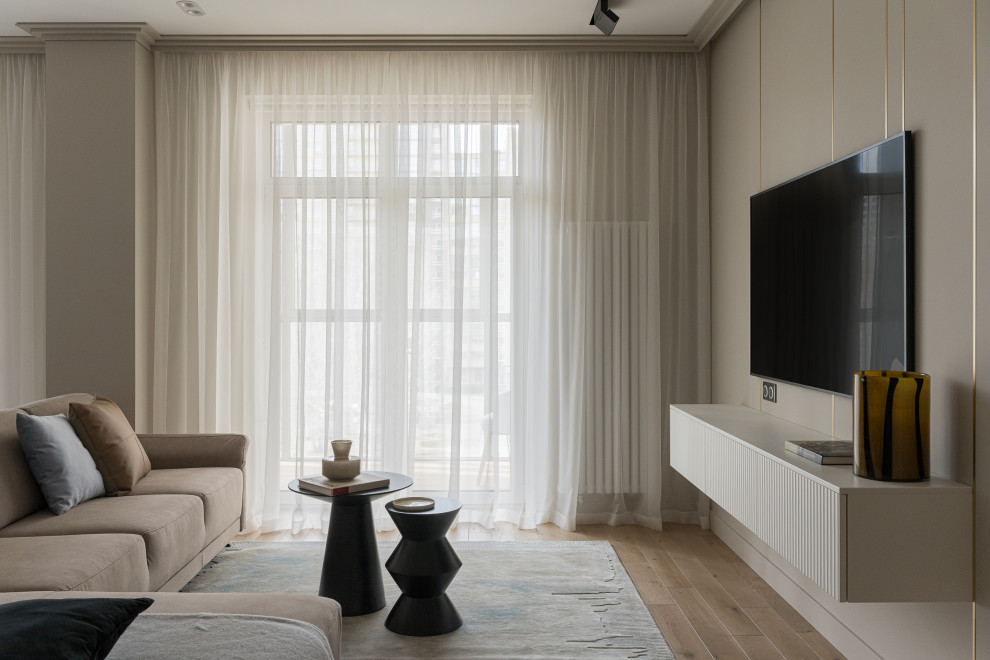 Фото кухни-гостиной в ЖК Ньютон