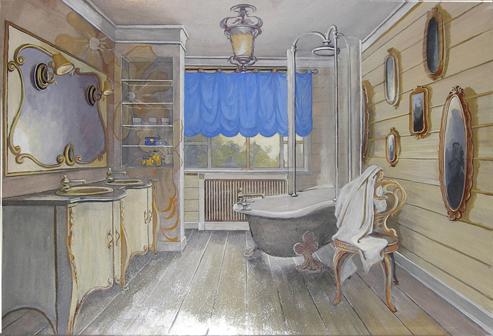 Ванная хозяев.