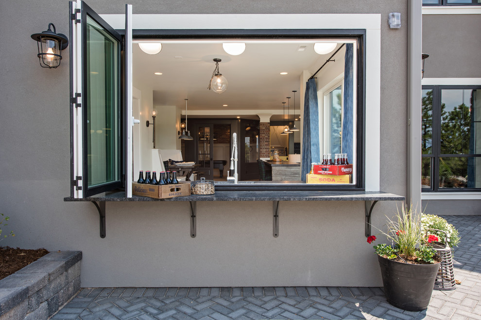 2016 Parade of Homes Colorado Springs - Example of a transitional home design design in Denver