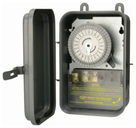 Woods® 59101R Outdoor Heavy Duty Mechanical Timer Transitional