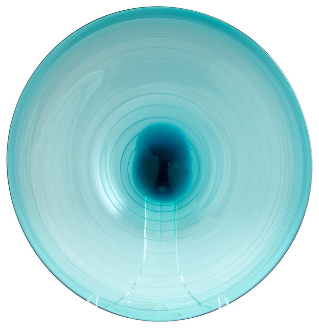 Cyan Design Aqua Record Transitional Charger Plate, Large