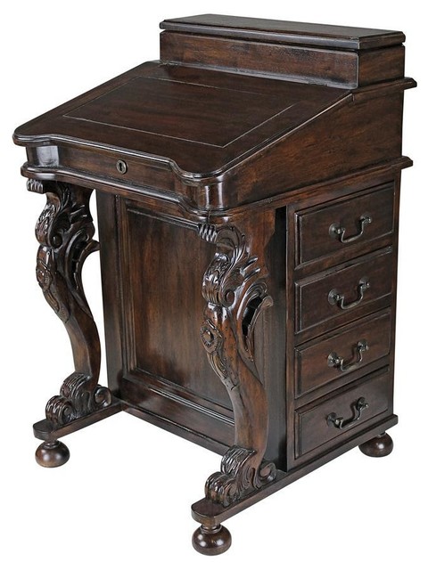 Captains Davenport Desk Victorian Desks And Hutches By
