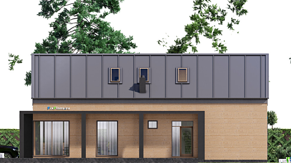 Проект дома с мансардой 21х9 м S249м2 F-16748