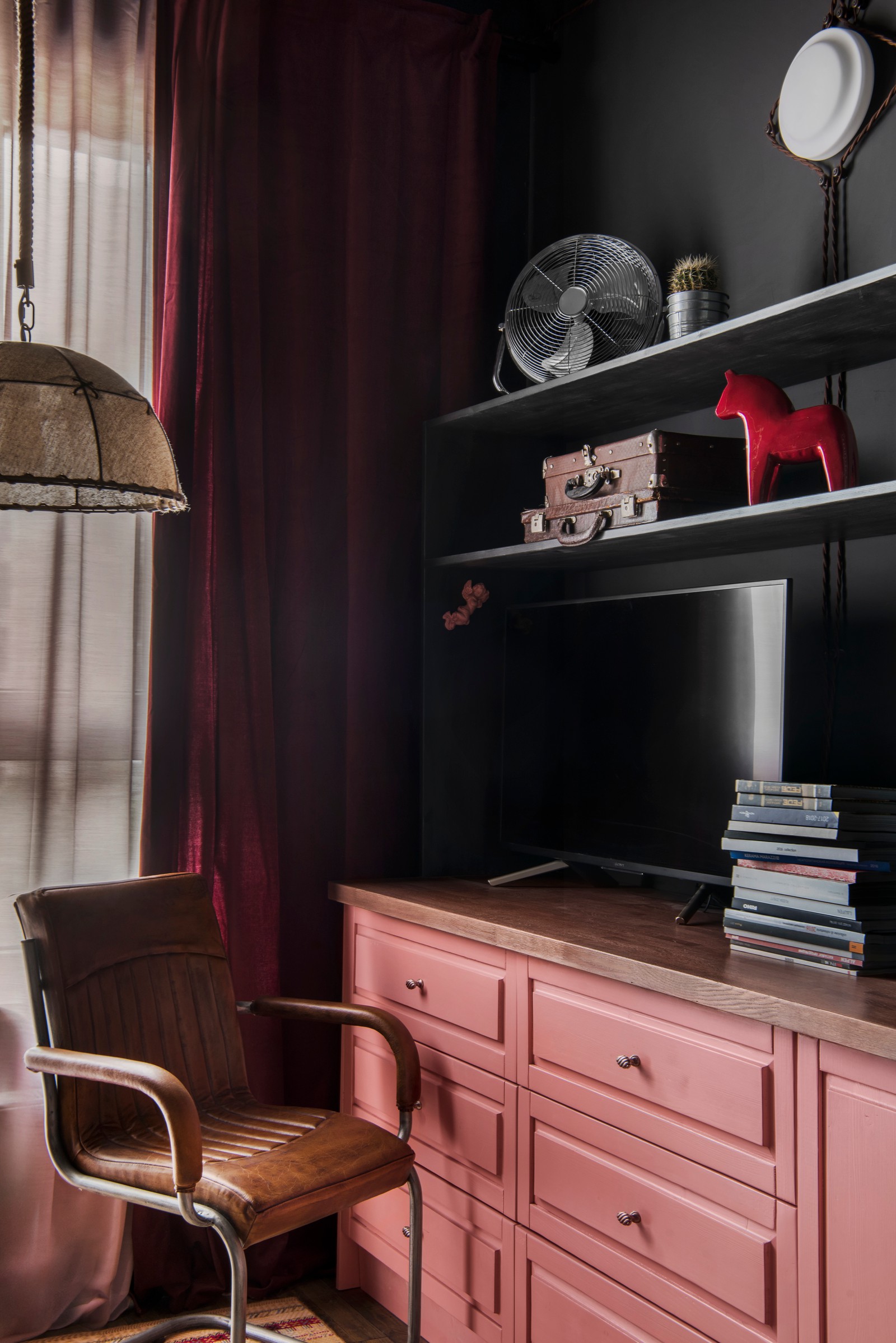 Дизайн кухни-гостиной в стиле лофт