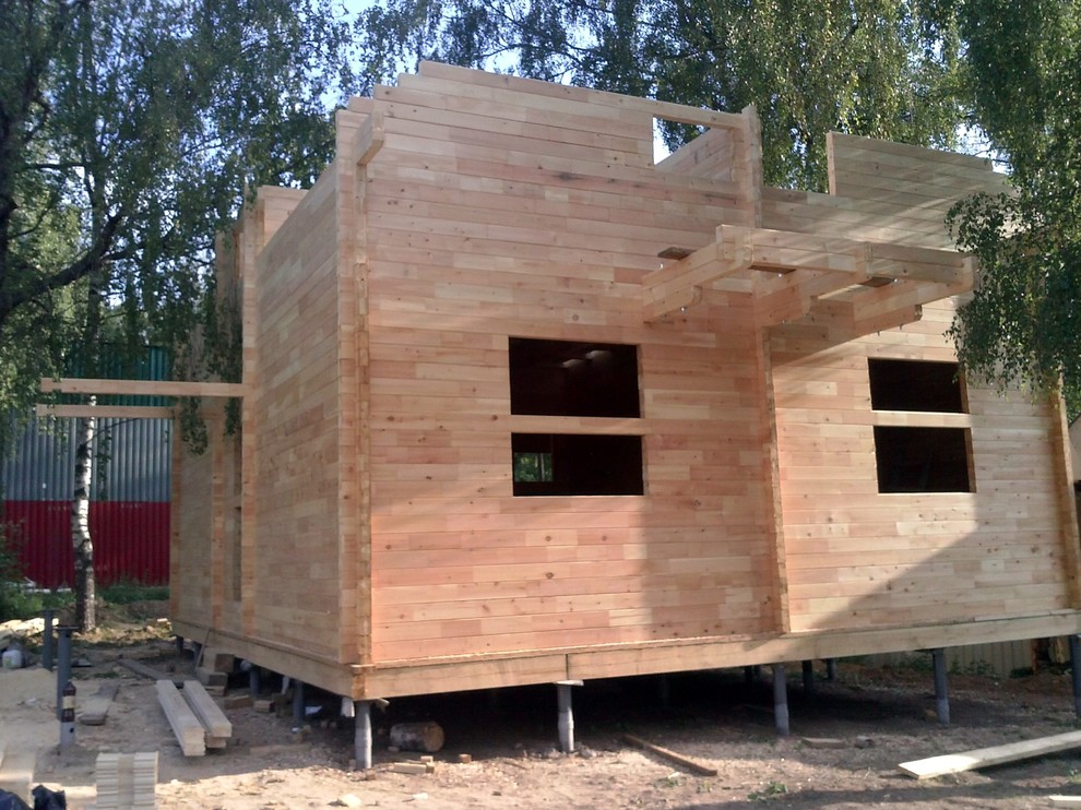 Теплый дом.Клееный брус