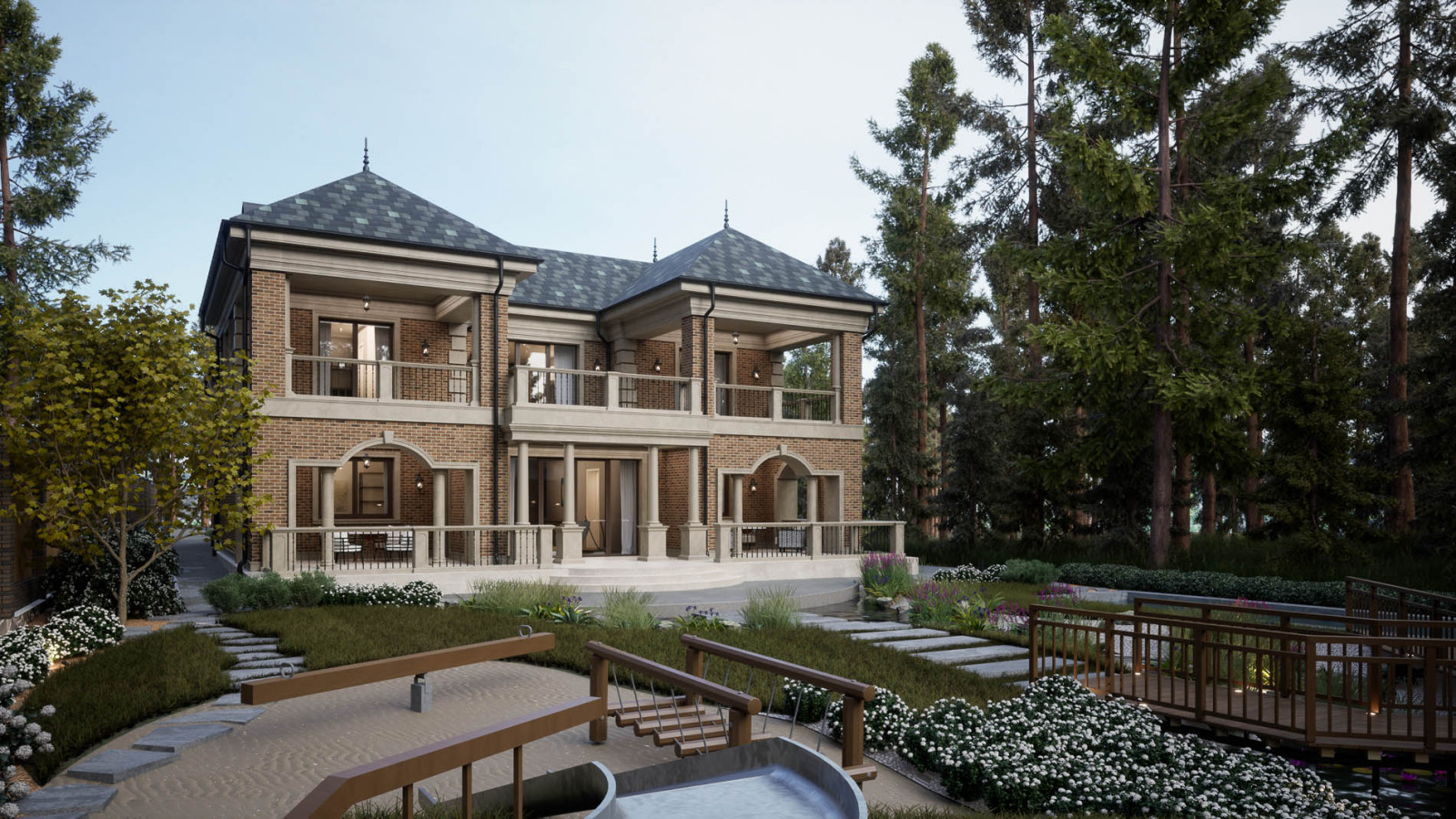 Детская площадка при доме