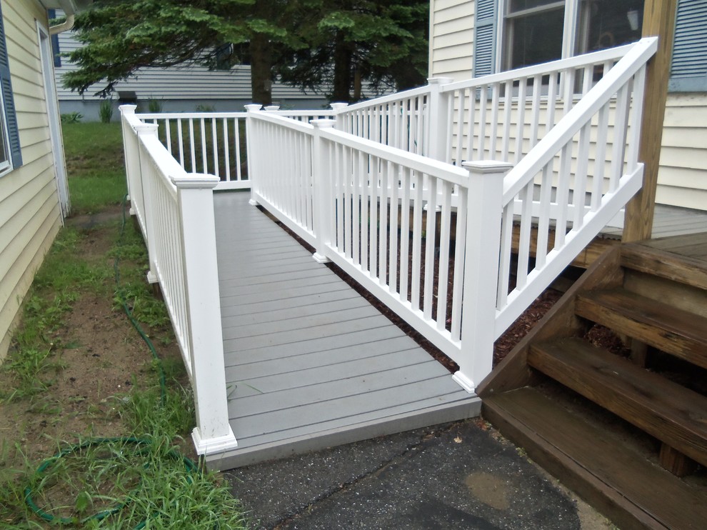This is an example of a traditional deck in Burlington.