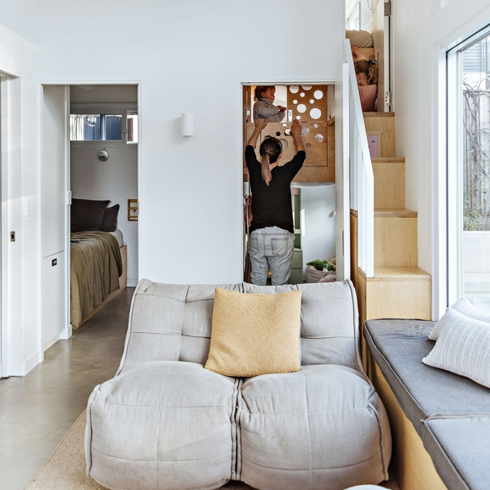 Kleines, Offenes Modernes Wohnzimmer in Sydney