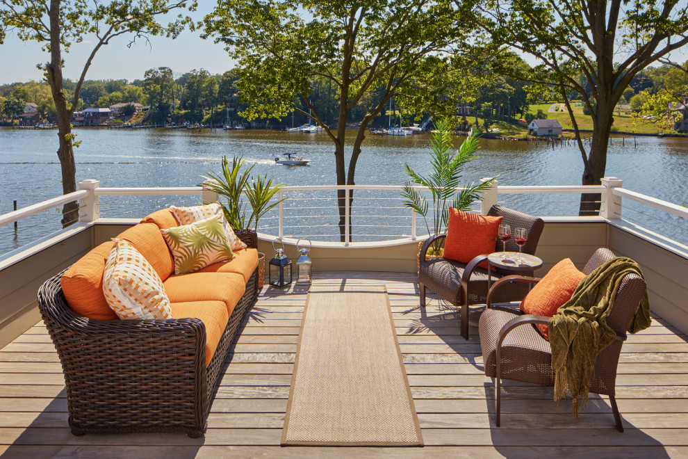 Inspiration for a beach style deck in Baltimore.