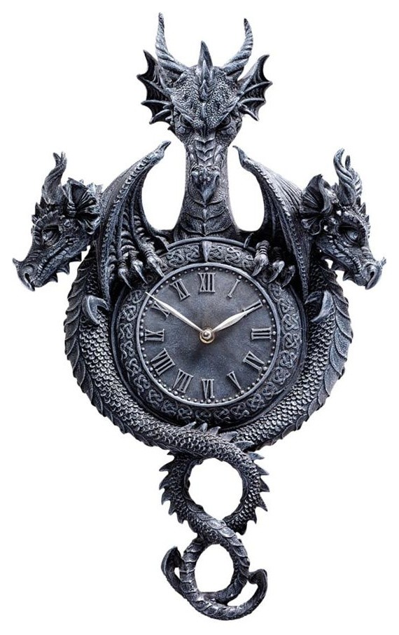 Past Present Future Dragon Clock