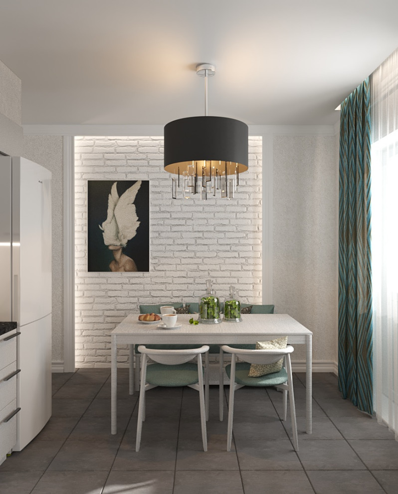 Проект маленькой кухни в ЖК Триколор