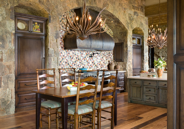 Colorado Ranch Home rustic-kitchen