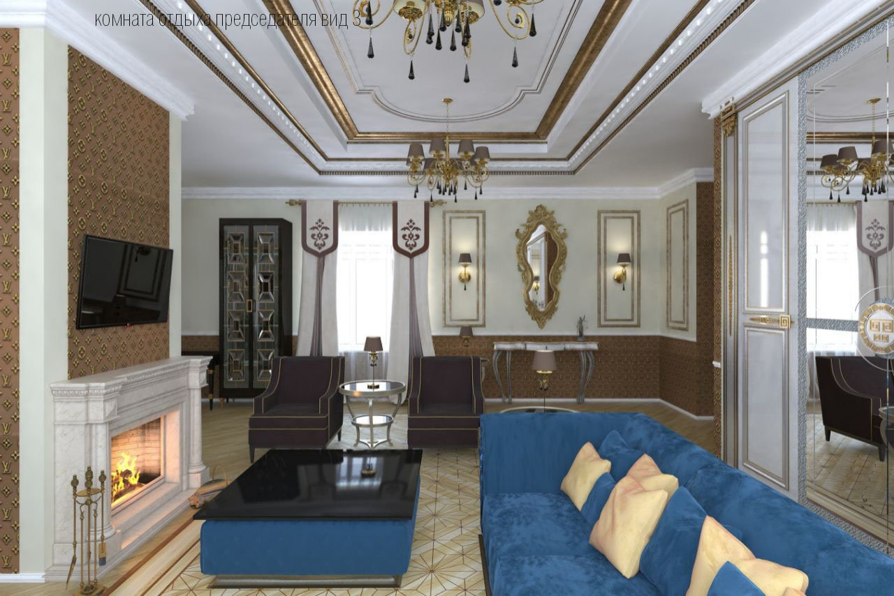 гостиная в  классическом стиле