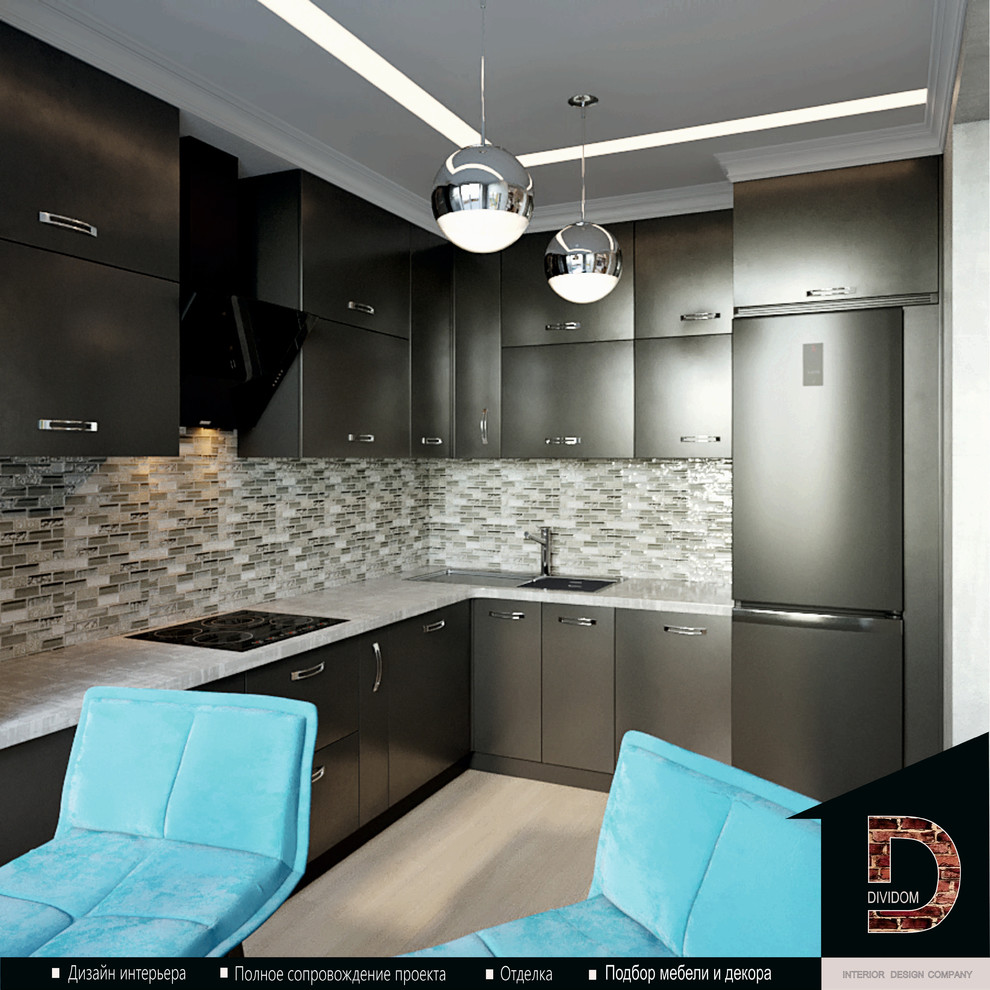 ДИЗАЙН КВАРТИРЫ СТУДИИ В СОВРЕМЕННОМ СТИЛЕ