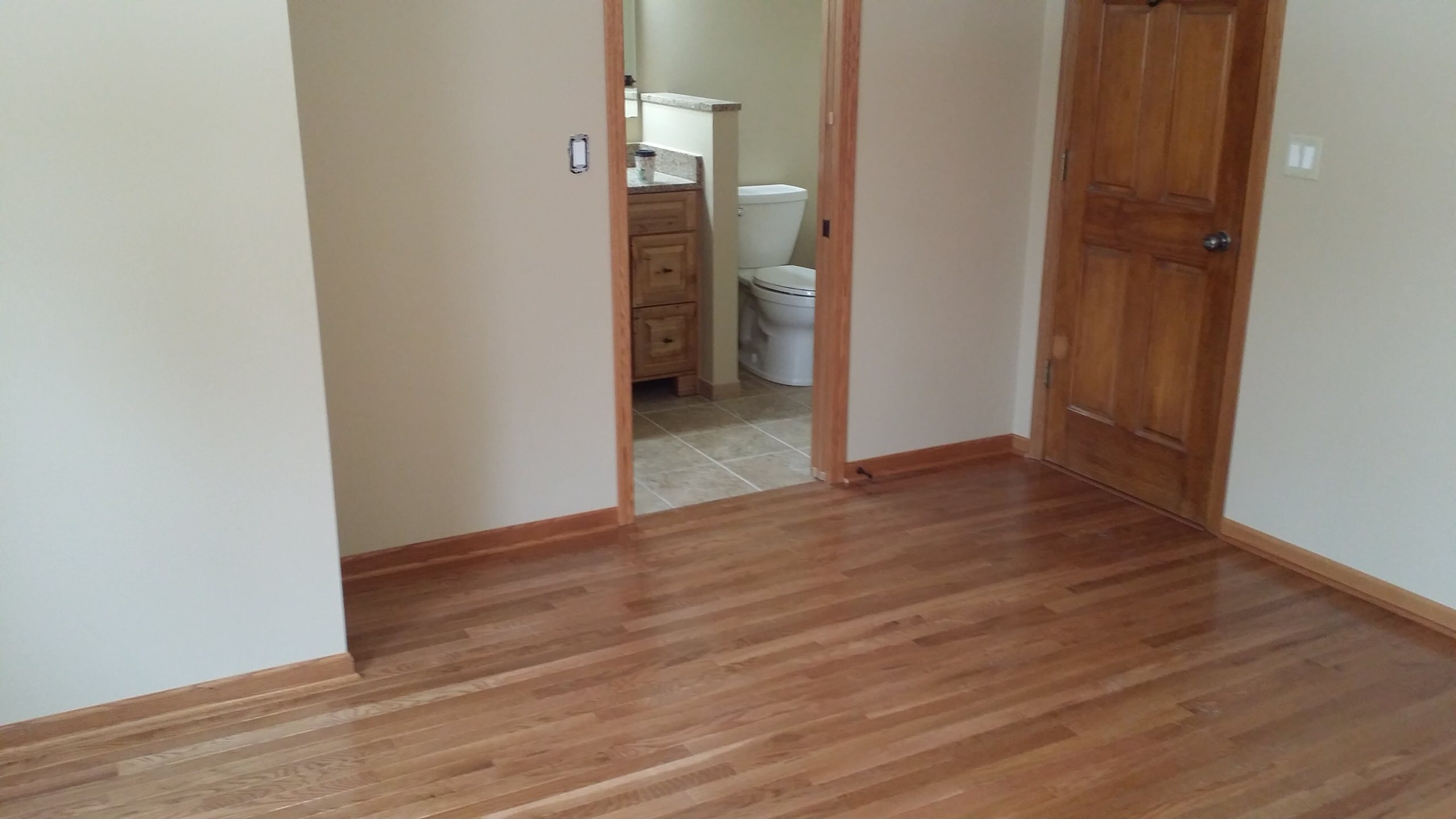 New hardwood flooring and trim