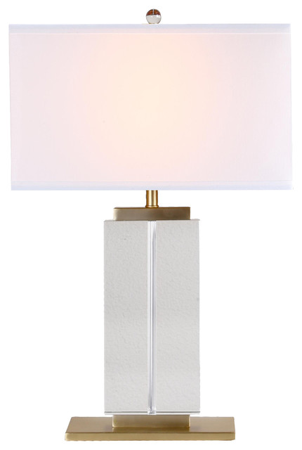 gold lamp white shade