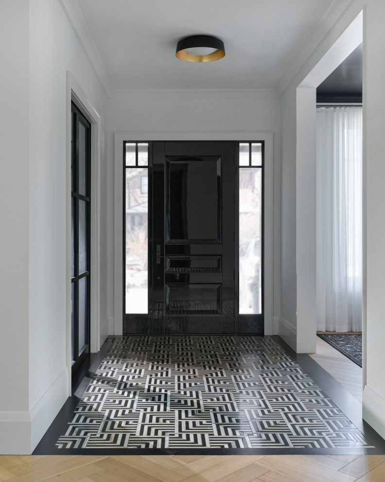 Inspiration for a transitional entryway remodel in Toronto