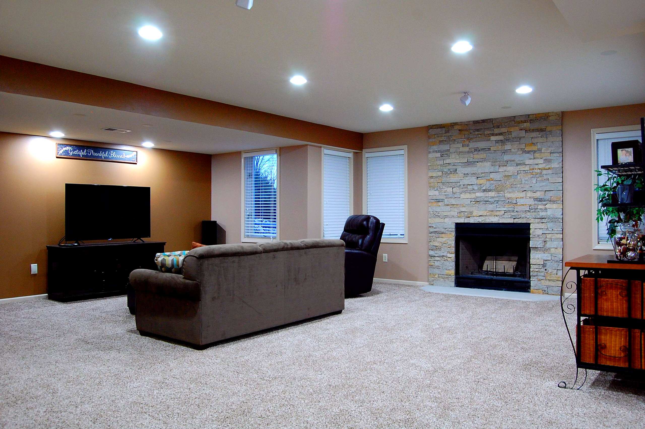 Finished Lower Level in Germantown, WI.