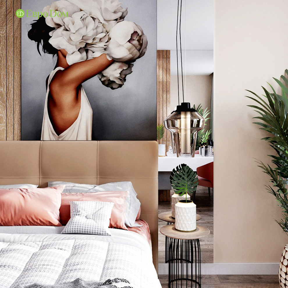 Дизайн интерьера 2-комнатной квартиры 63 кв. м в современном стиле