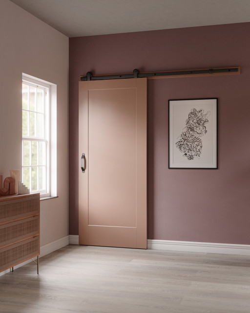 Masonite Lincoln Park Barn Door Kit Modern Bedroom Tampa by