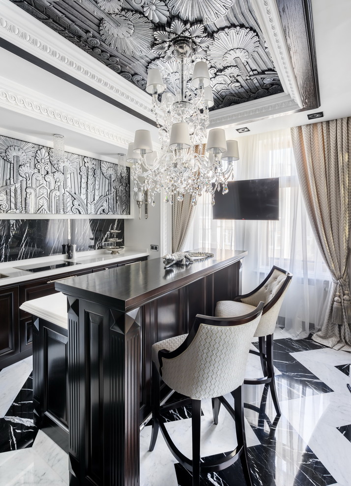 Интерьер квартиры в стиле современной классики с элементами Ар-Деко в Петербурге