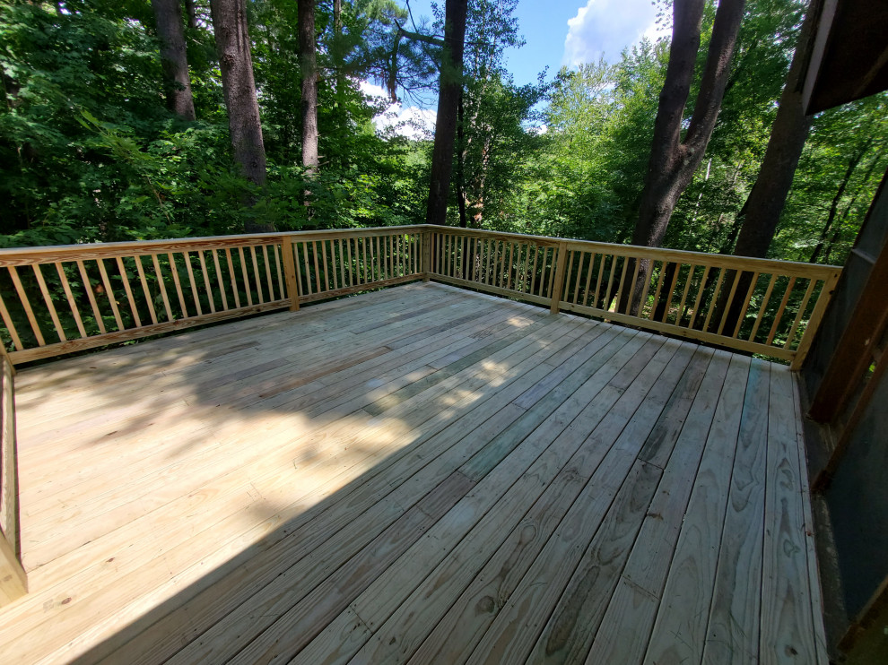 Deck with a Woodland View