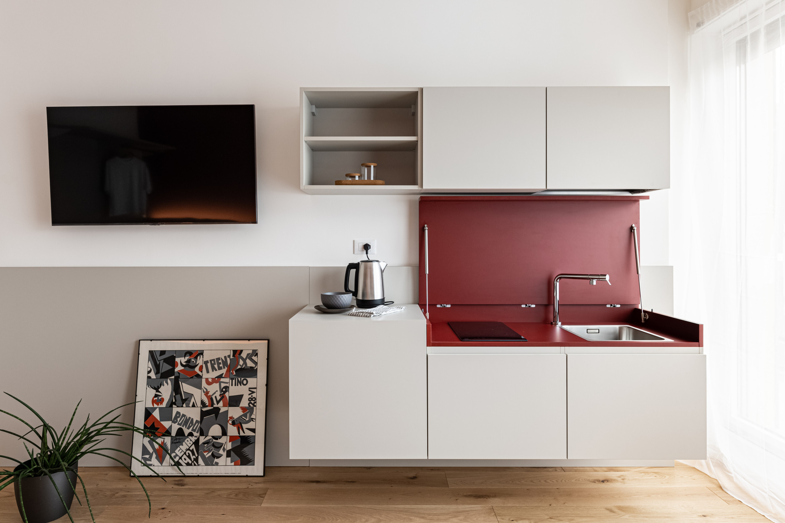 Red apartment