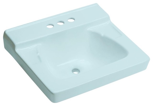 Peerless Pottery Bathroom Sink Dresden Blue 19 25 X16 75 X8 25