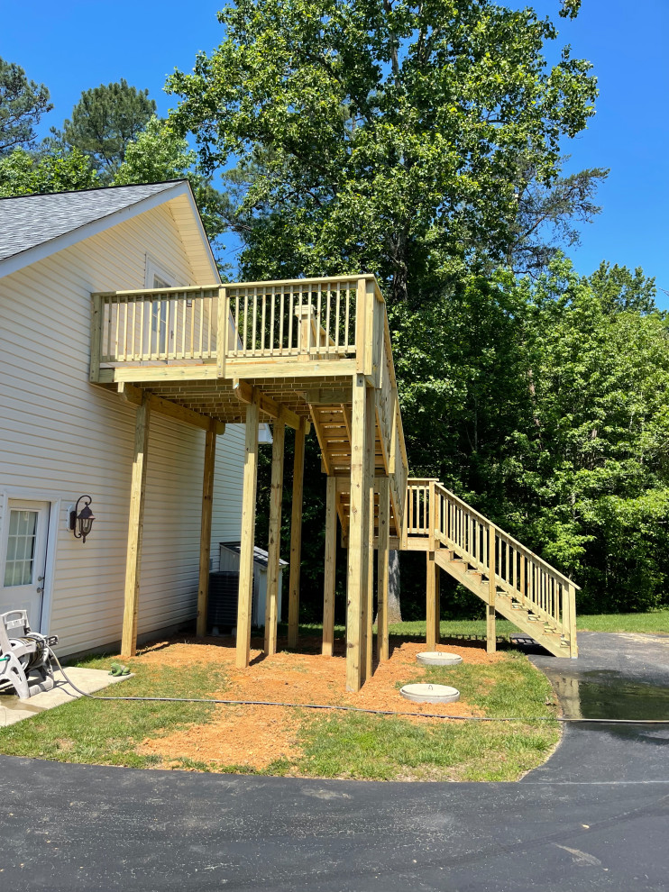 High elevation deck