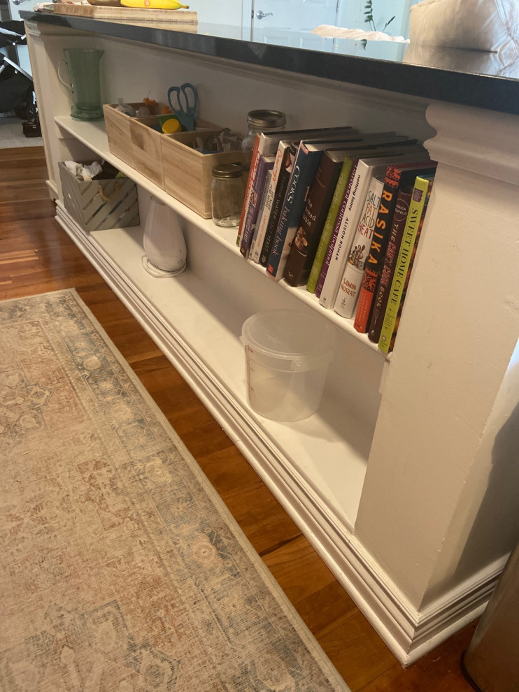 How To Make Kitchen Island Open Shelves Useful     