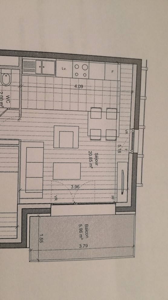 Comment aménager un coin cuisine-salle-salon de 20m2 ?