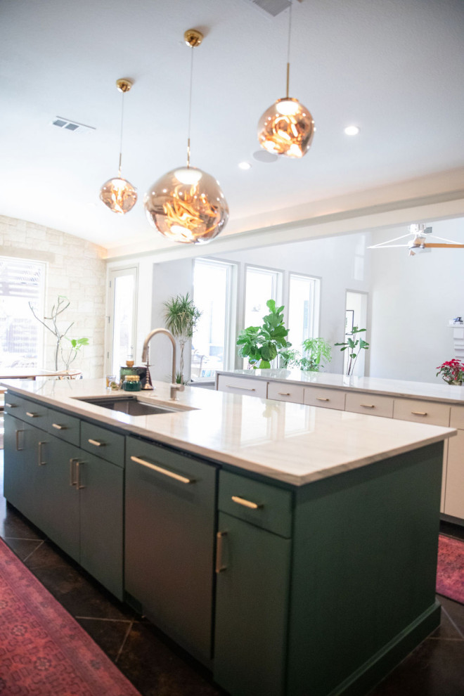 Entry, Living, Kitchen, Laundry + Bathrooms
