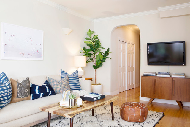 Walker Residence transitional-living-room