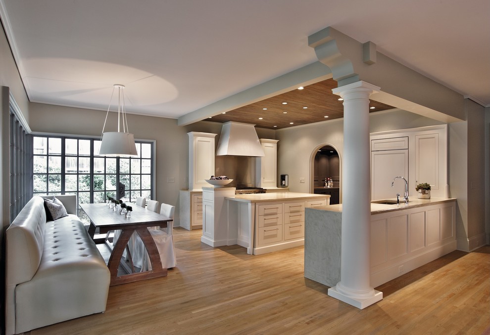 Design ideas for a contemporary kitchen in Charlotte.