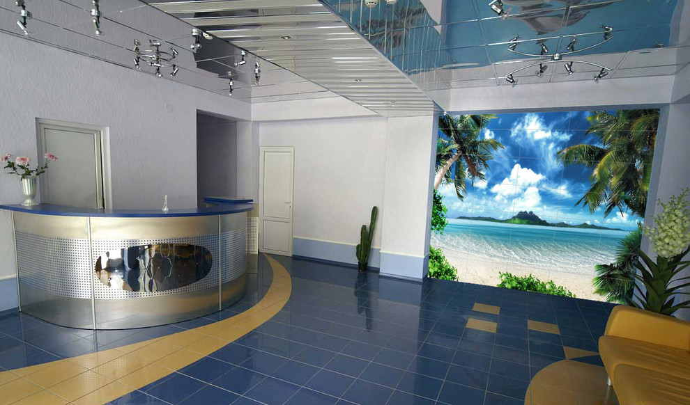 Фотоплитка для бассейна