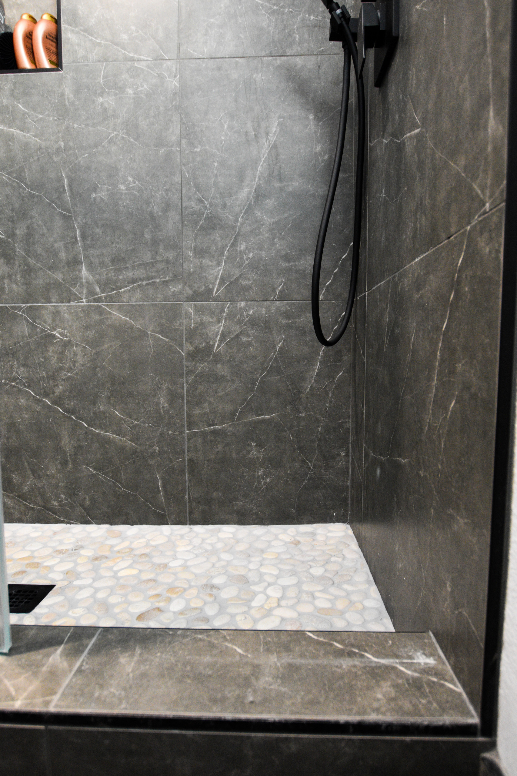 Black Modern Walk In Shower