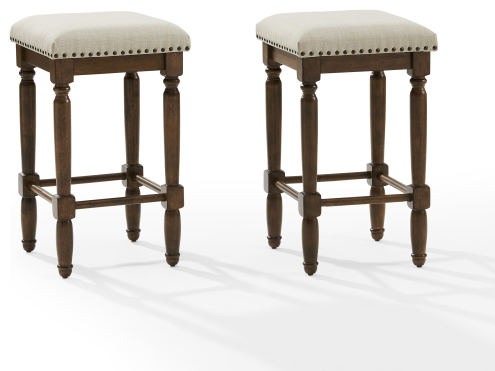 Aldrich 2pc Counter Stool Set - Traditional - Bar Stools And Counter 